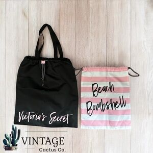 Victoria’s Secret Beach Bombshell (2) Piece Beach Bag Set.